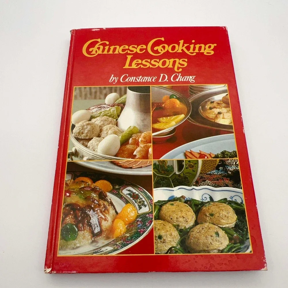 Vintage 1977 Chinese Cooking Lessons by Constance D. Chang Cookbook Doubleday‎